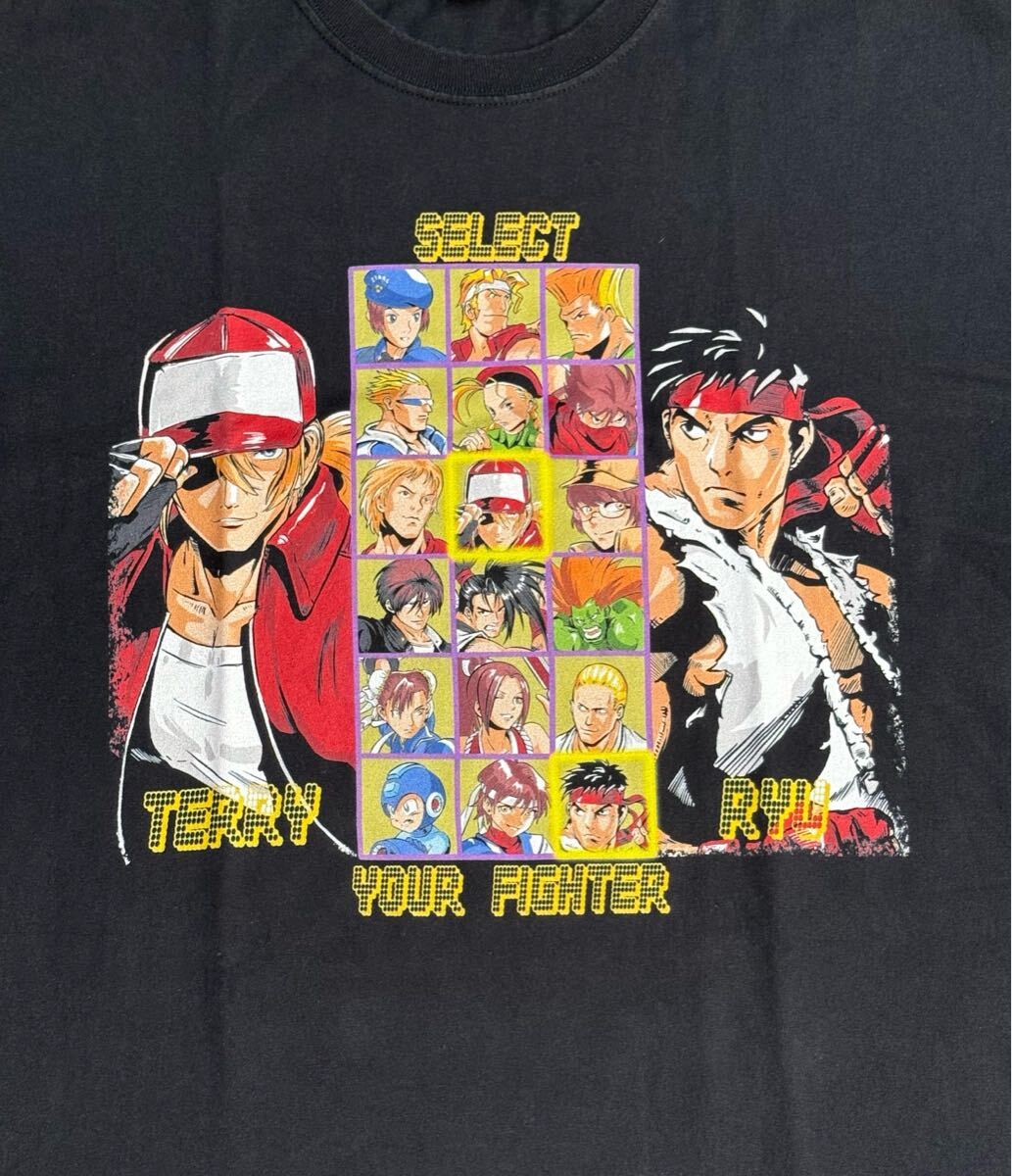 スペシャル ストリートファイター Tシャツ XL ロックマン ゲームT CAPCOM SNK レトロ KOF 春麗 幽遊白書 アーケード 鉄拳 AKIRA パックマン拍卖