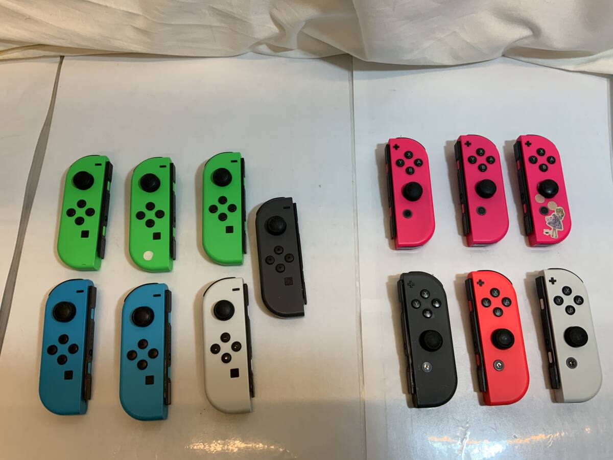 1円スタート ジャンク品 Switch ジョイコン 右6個、左7個 まとめ売り 動作不良品 R927拍卖