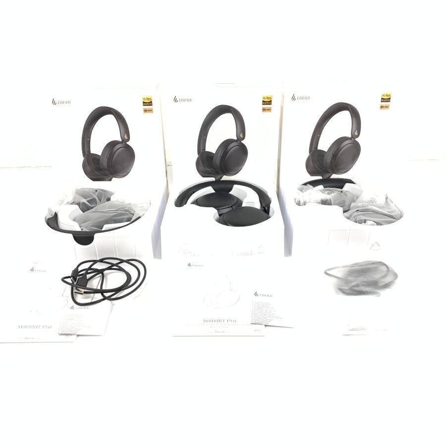 Edifier エディファイア EDF200149 W800BT Pro ワイヤレスヘッドホン ヘッドフォン 3台セット Hi-Res対応 まとめ売り◆動作未確認品【TB】拍卖