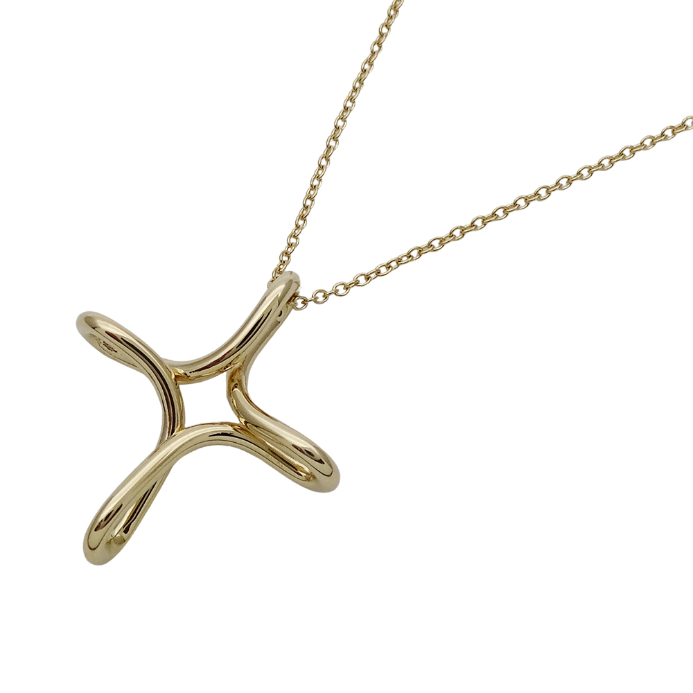 ティファニー TIFFANY&Co. ネックレス レディース ブランド 十字架 750YG エルサ ペレッティ インフィニティクロス ゴールド ジュエリー拍卖