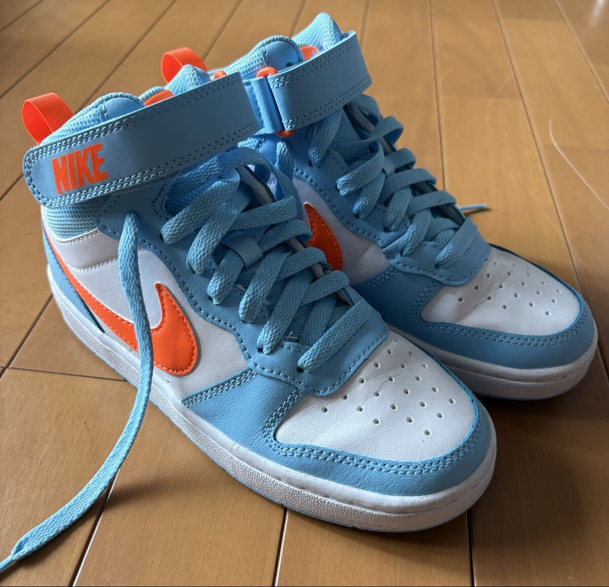 Nike Court Borough Mid ナイキ コート ボロー ミッド 2 ジュニアスニーカー 23cm拍卖