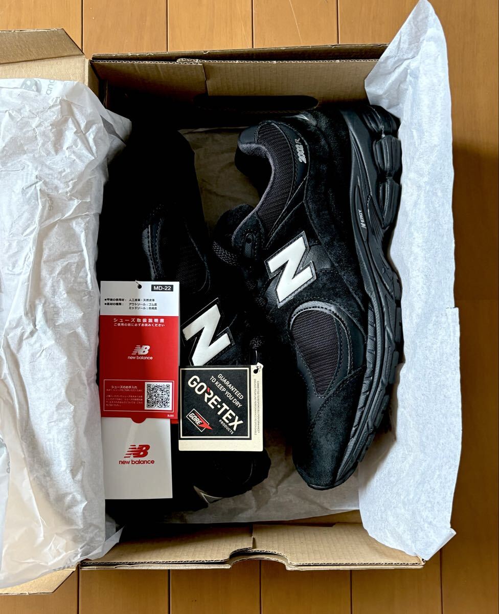 New Balance 2002R M2002RXX GORE-TEX Black/White27.5cm ニューバランス ブラック 黒拍卖