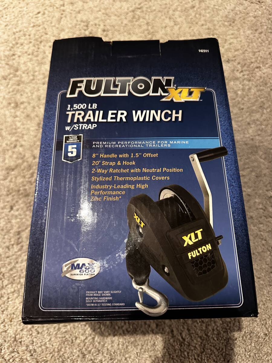 FULTON XLT フルトン トレーラー ウィンチ キサカ正規品 1500lb 680kg拍卖