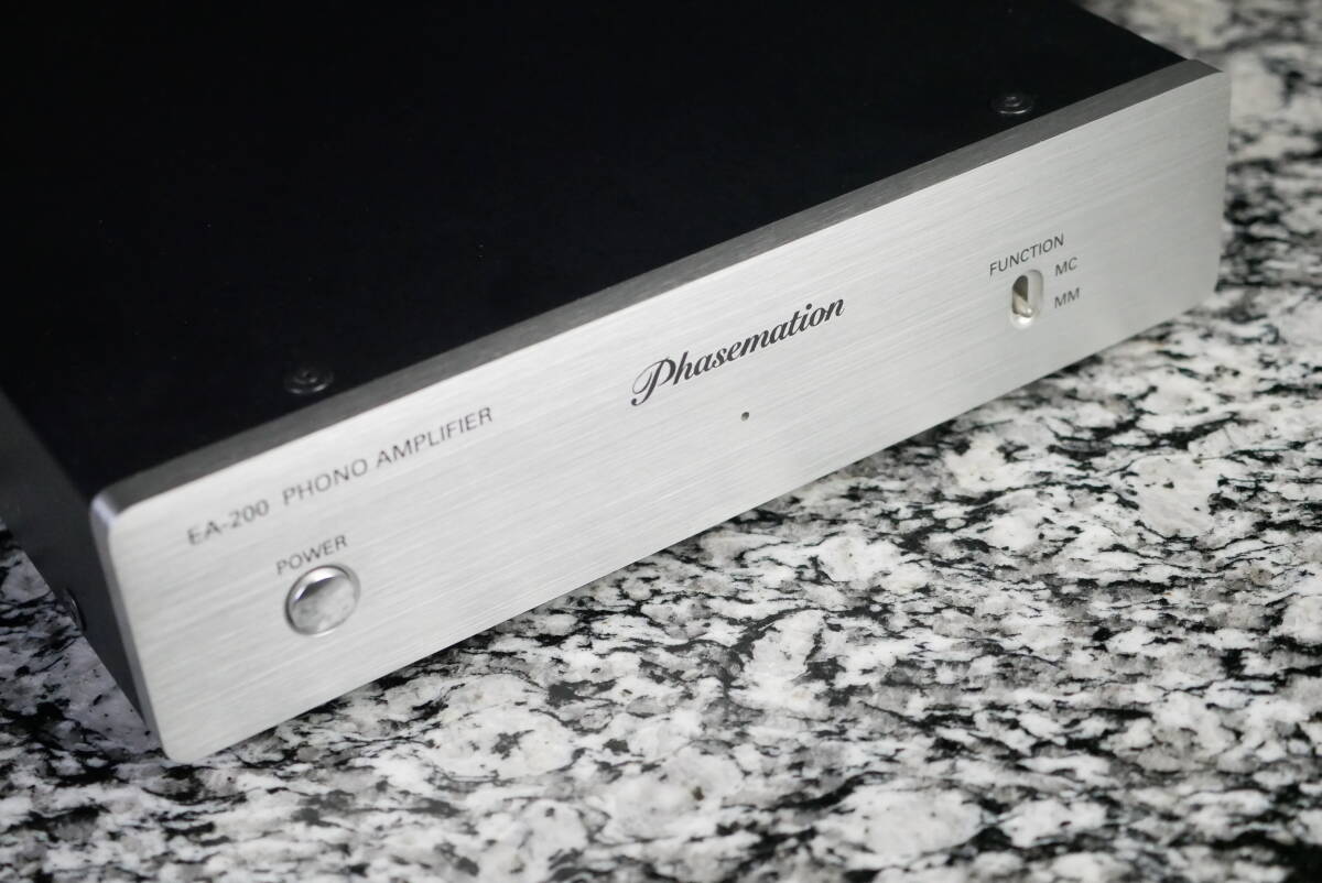 Phasemation フェーズメーション EA-200 MM/MC対応フォノイコライザー 魅惑の無帰還型! 説明書・ACコード付き! 美品! アナログ拍卖