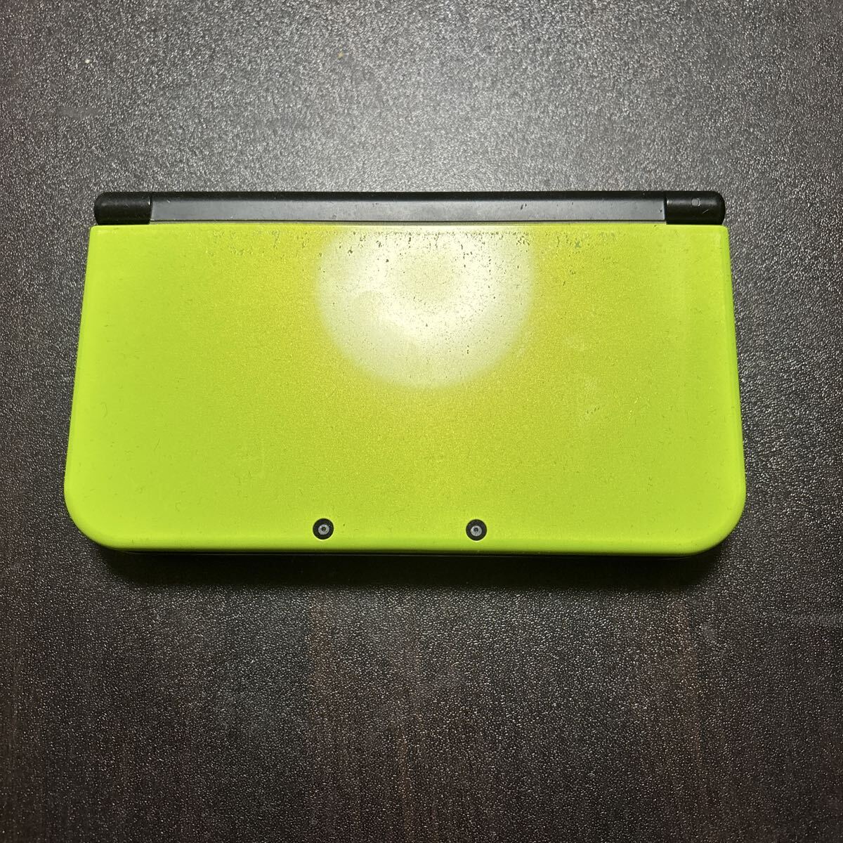 【ジャンク品】 Newニンテンドー3DS LL RED-001 ライム ブラック リチウム電池なし 動作未確認 拍卖