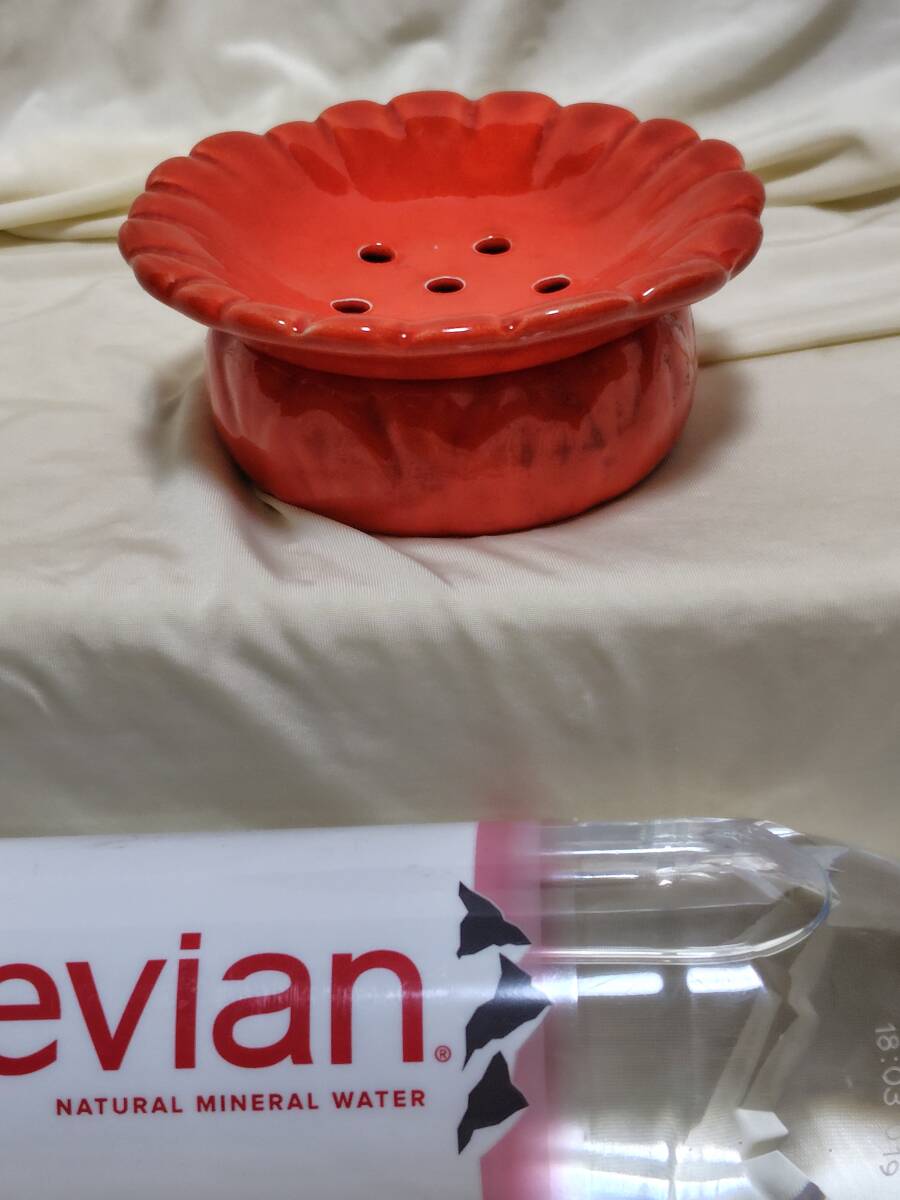 41*【未使用品】*SEYEI セーエー ティーバッグトレイ 華やかなオレンジお花デザイン 送料無料拍卖