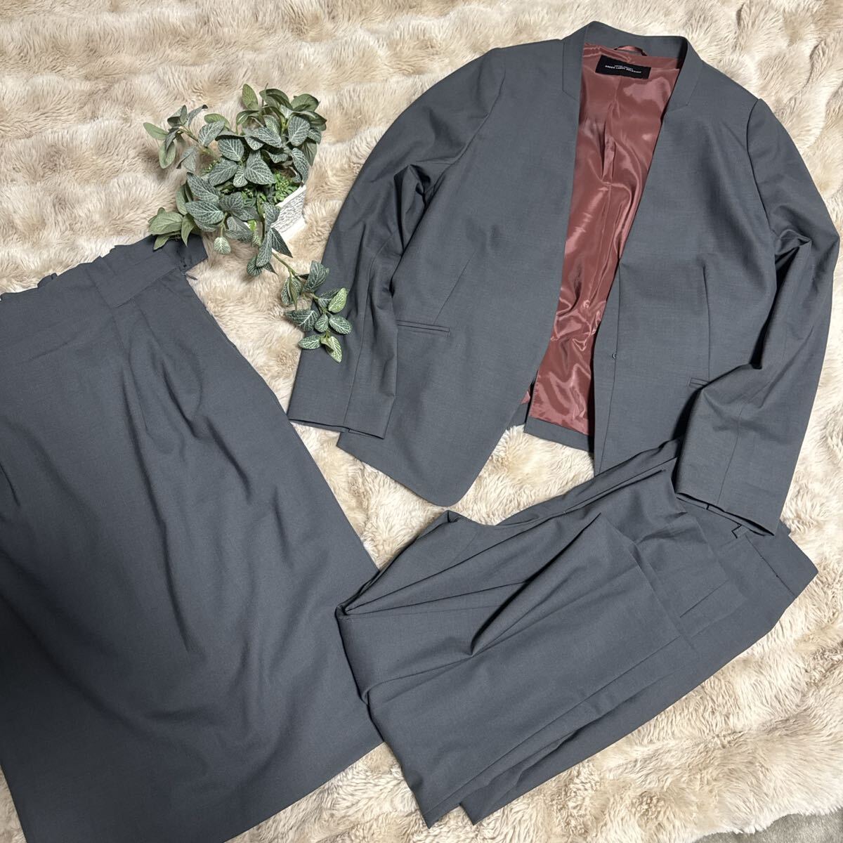 グリーンレーベル ジャケット パンツ スカート 3点セットアップ拍卖