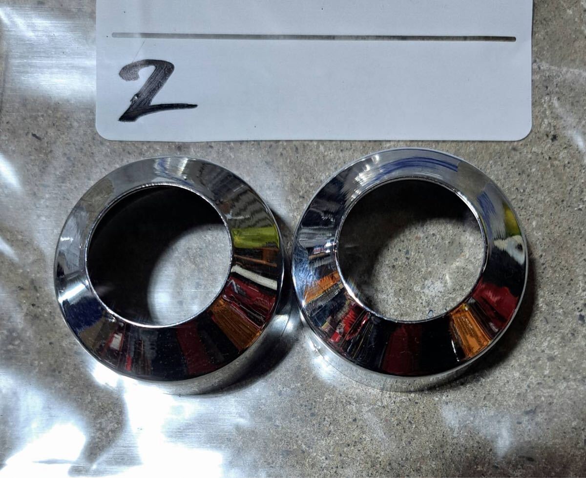 2 メッキ フロントフォーク カバー GS400 GSX400E GT380 CB400F KH250 KH400 350SS 250SS バブ ホーク2 ホーク3 ザリ ゴキ キジマ ビート拍卖