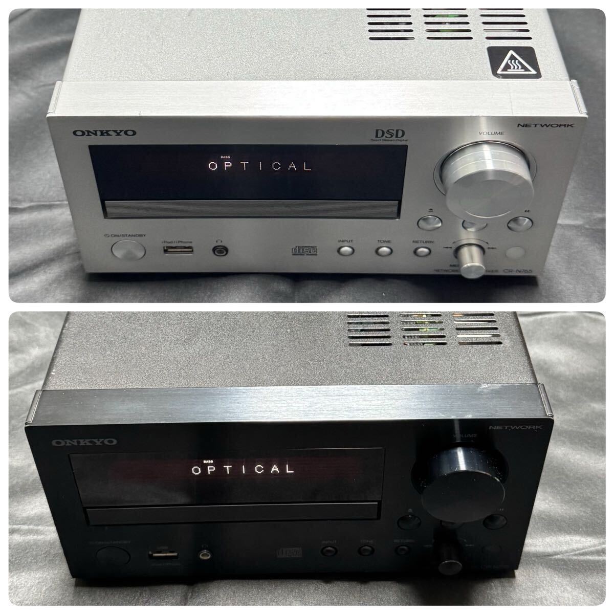 ONKYO オンキョー CR-N765(シルバー1台)とCR-N755(ブラック1台)セット ジャンク拍卖