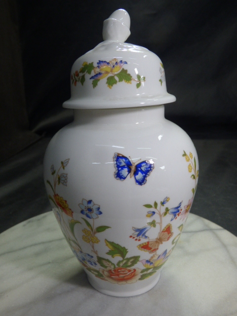 む887.Aynsley ジンジャーポット エインズレイ コテージガーデン 拍卖