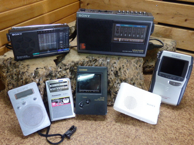 む815【7点セット】CASIO TV-880 TV-5 SONY BANDS ICF-4900 MW NSB ICF-51 ICR-N3 RF-NA17 ジャンク品あり拍卖