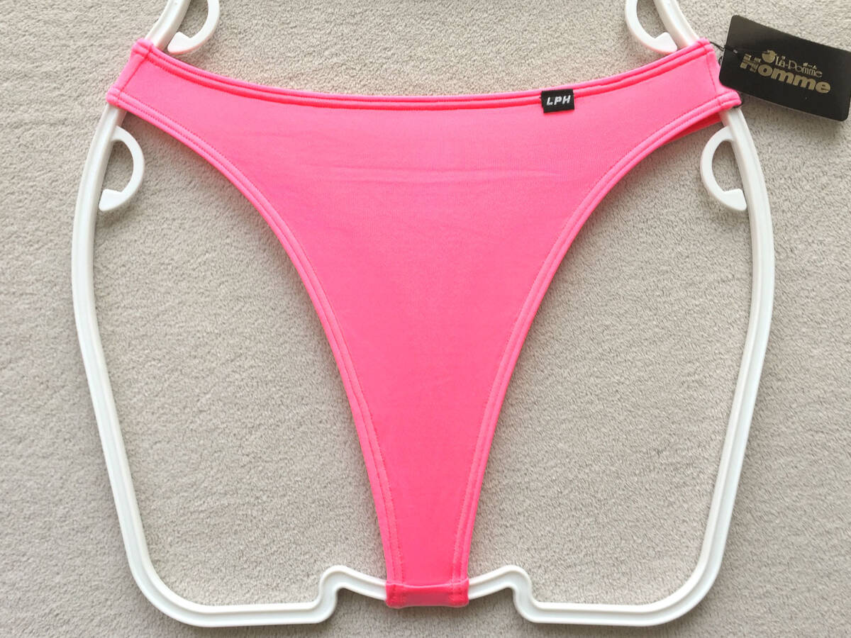 【ラ・ポームオム/La-Pomme Homme】なめらか2WAYマイクロファイバー★シンプル&ストレッチ★ハイレグTバック/ピンク♪新品/日本製拍卖