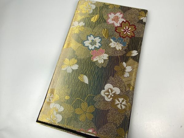 ▼三作▼中古美品 正絹 袋帯 六通柄 日本製 A153拍卖