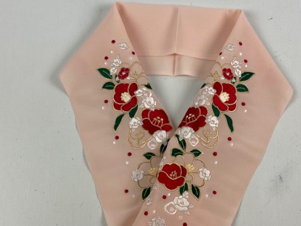 ▼三作▼テイジン ラミエール 刺繍半衿 日本製 K29拍卖