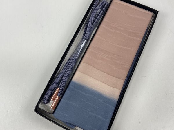 ▼三作▼C1716 正絹 帯揚げ・帯締めセット拍卖