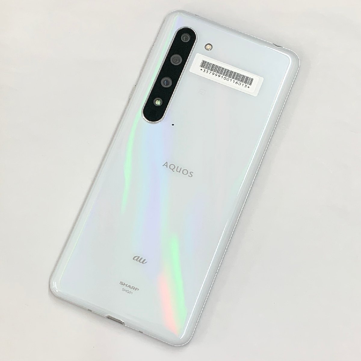 【中古/ジャンク】SIMフリー au AQUOS R5G 12GB/256GB SHG01 オーロラホワイト デモ機 赤ロム保証【全国送料無料/名古屋大須店】拍卖