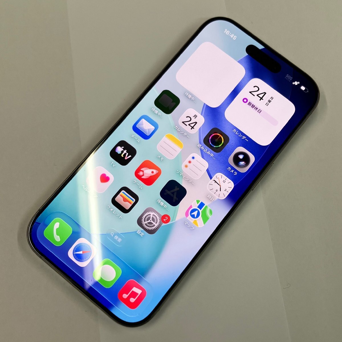 【中古】国内版SIMフリー iPhone16 Pro 256GB ナチュラルチタニウム MYN33J/A Apple【四丁目店】拍卖