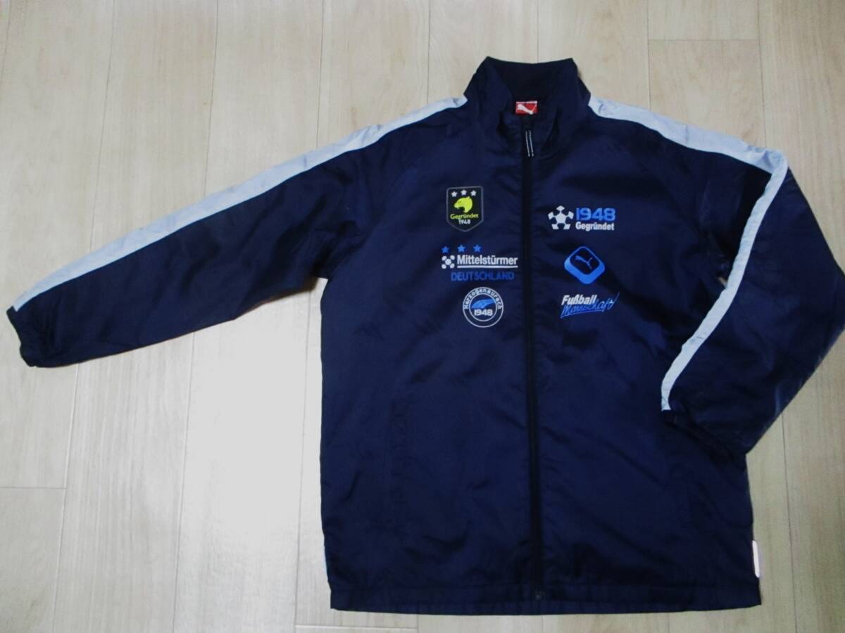 プーマ・冬用裏地ウインドジャケット・紺色・サイズ160㎝拍卖