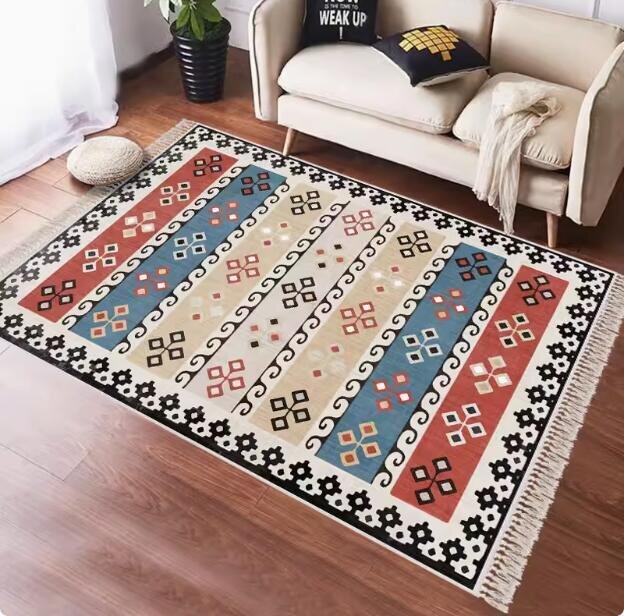 ラグ カーペット ラグマット 140*210cm ベッドルーム用絨毯 玄関マット/滑り止め付 ZX7拍卖