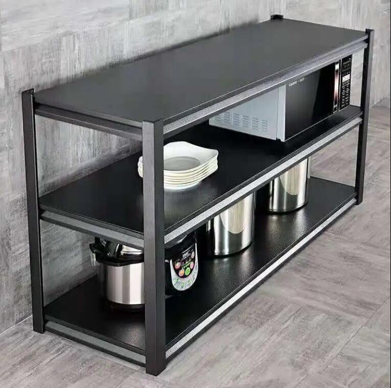キッチンラック着床3段電子レンジ収納棚多機能オーブンラック家庭用収納棚拍卖