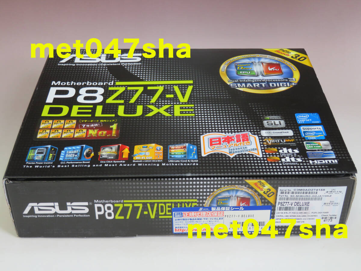 ASUS エイスース ■ ASUSTek Intel Z77チップセット搭載 ATXマザーボード P8Z77-V DELUXE ■ 新古品 未使用(2品パーツのみ開封)拍卖