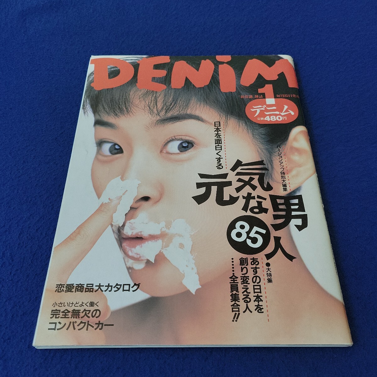 DENIM 〇1995年1月1日発行〇デニム〇男性〇メンズ〇自動車〇野村萬斎〇桑田真澄〇前園真聖〇スポーツ〇宮本武蔵〇松尾芭蕉〇美空ひばり拍卖