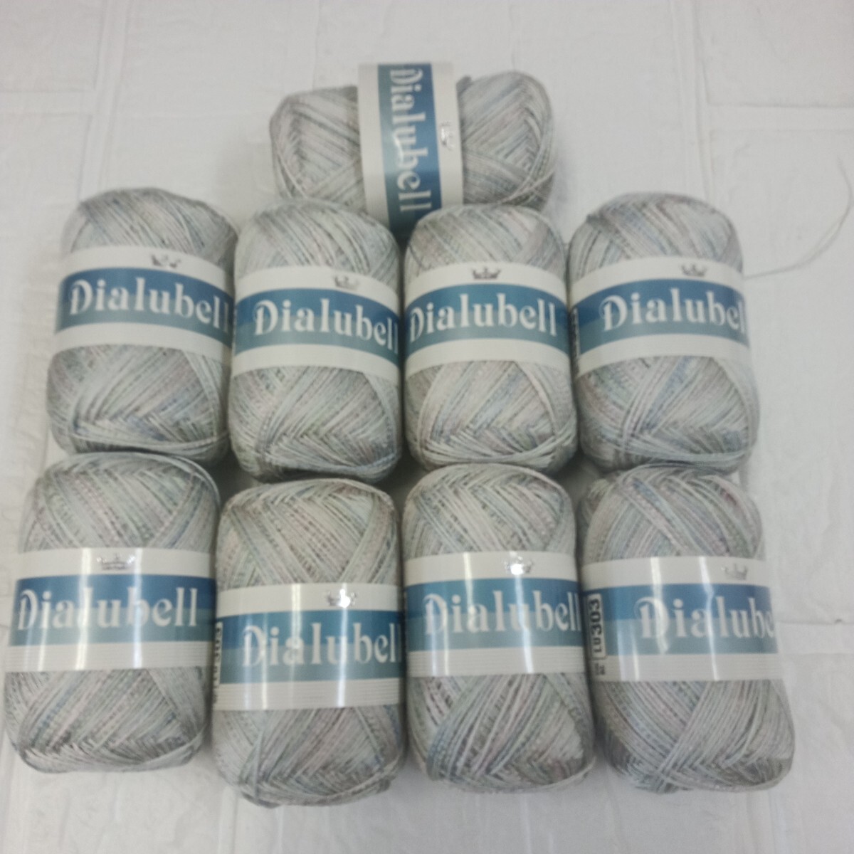 100円〜 毛糸 手芸材料 編み物■ダイヤルーベル 色番303・9玉拍卖