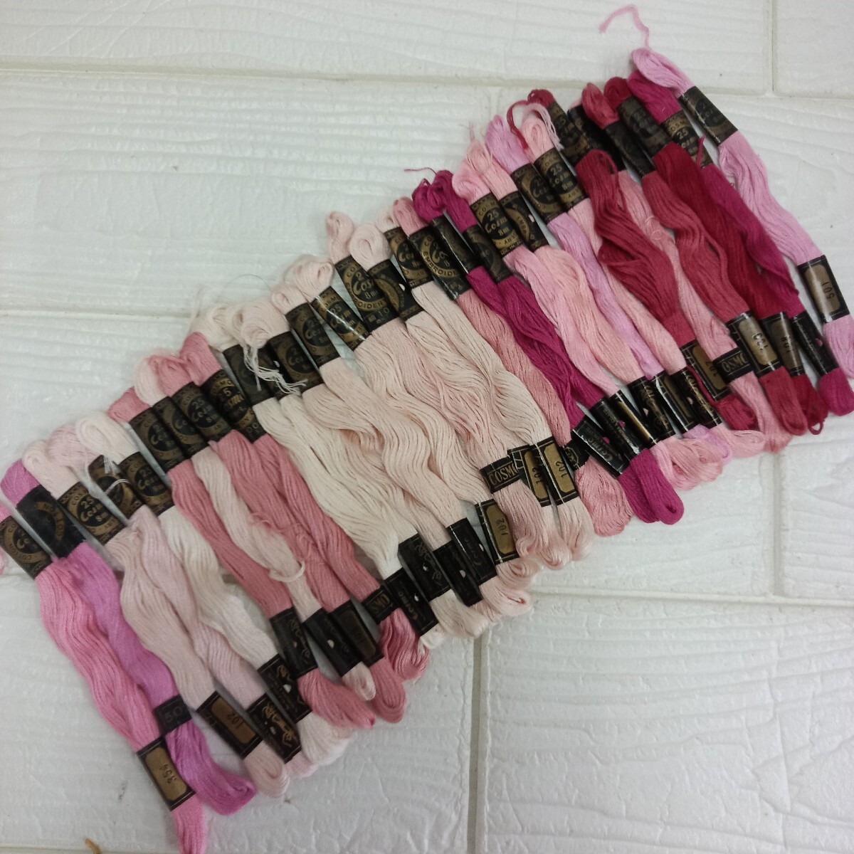 100円〜 刺しゅう糸★コスモ等★ピンク系 30本拍卖