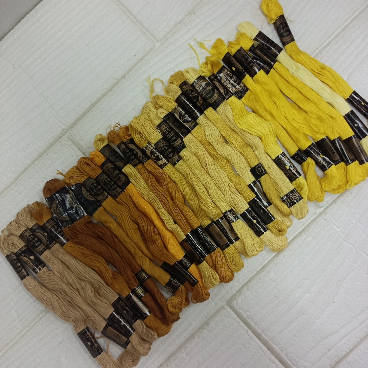 100円〜S4 刺しゅう糸★コスモ等★緑系 30本拍卖