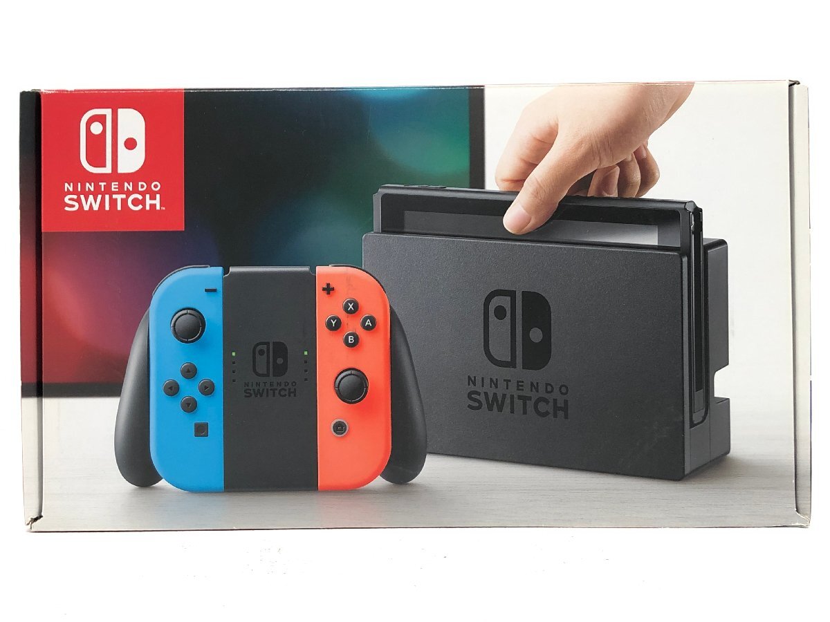 ◇【10】初期化済み 箱イタミ Nintendo Switch/ニンテンドースイッチ 旧型 欠品あり 同梱不可 1円スタート拍卖