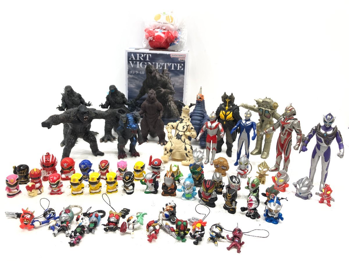 ◇現状品 特撮系 戦隊系 フィギュアおまとめ ゴジラ/ウルトラマン/仮面ライダー/戦隊シリーズ ゴセイジャーなど 同梱不可 1円スタート拍卖