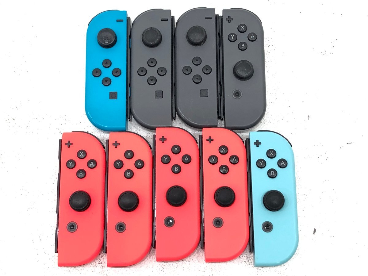 ◇【14】ジャンク品 Nintendo Switch/ニンテンドースイッチ Joy-con/ジョイコン 9個まとめ(右6個/左3個) 同梱不可 1円スタート拍卖