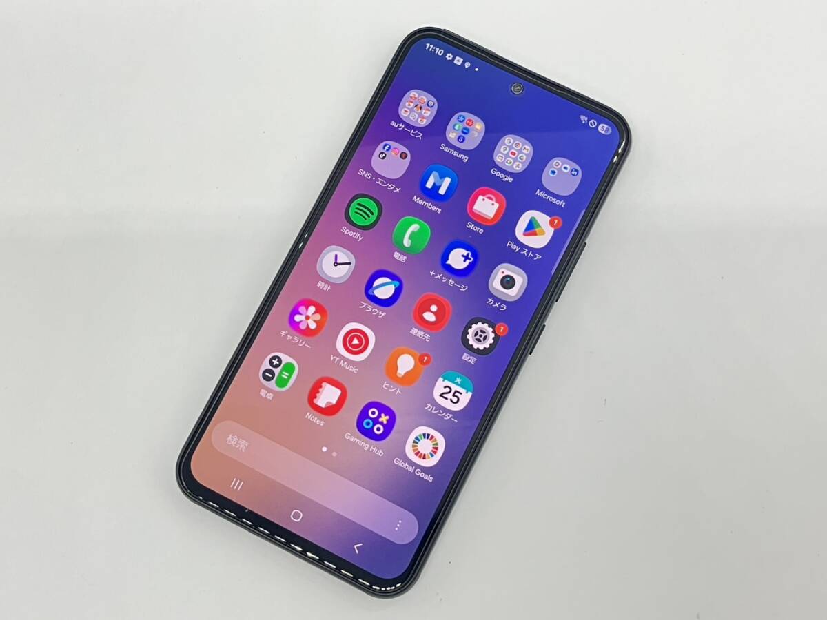 1円 AU SAMSUNG Galaxy A54 5G SCG21 128GB オーサム グラファイト スマホ サムスン ギャラクシー SIMフリー ※訳アリ 利用制限△ 拍卖