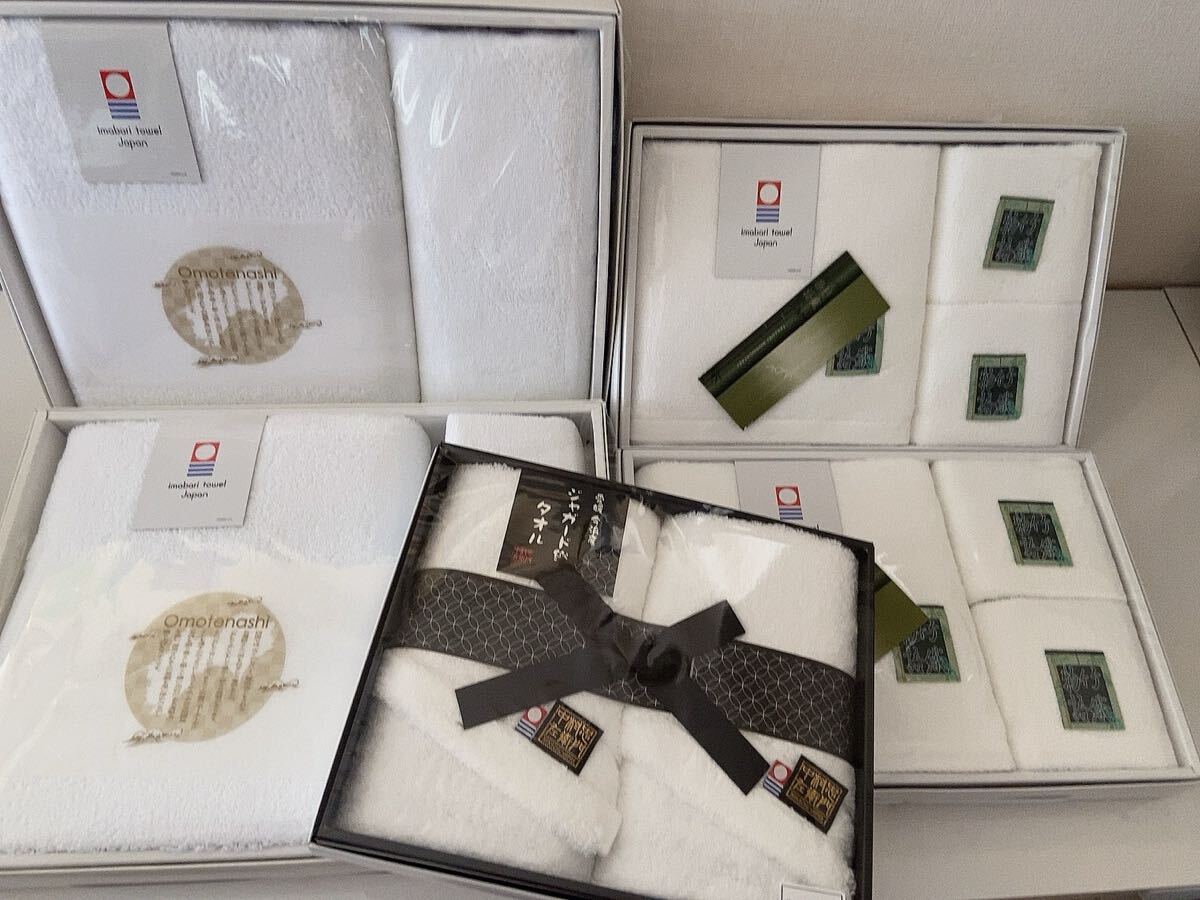 新品 今治タオル バスタオル ハンドタオル フェイスタオル タオルセット 竹織物語 中忠拍卖