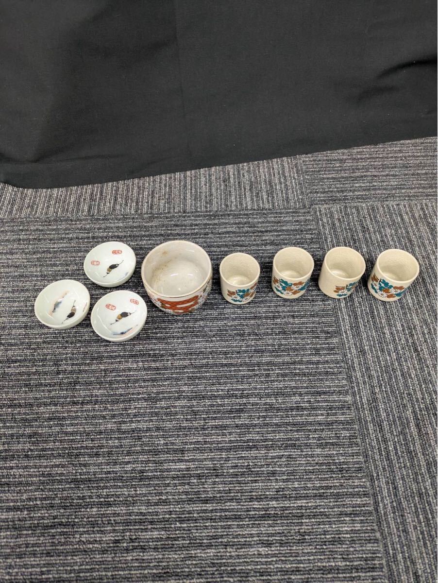 ② 春名 11月 No.88 食器 まとめ 九谷焼 茶器 茶道具 和食器 湯呑み コレクション 汚れあり拍卖