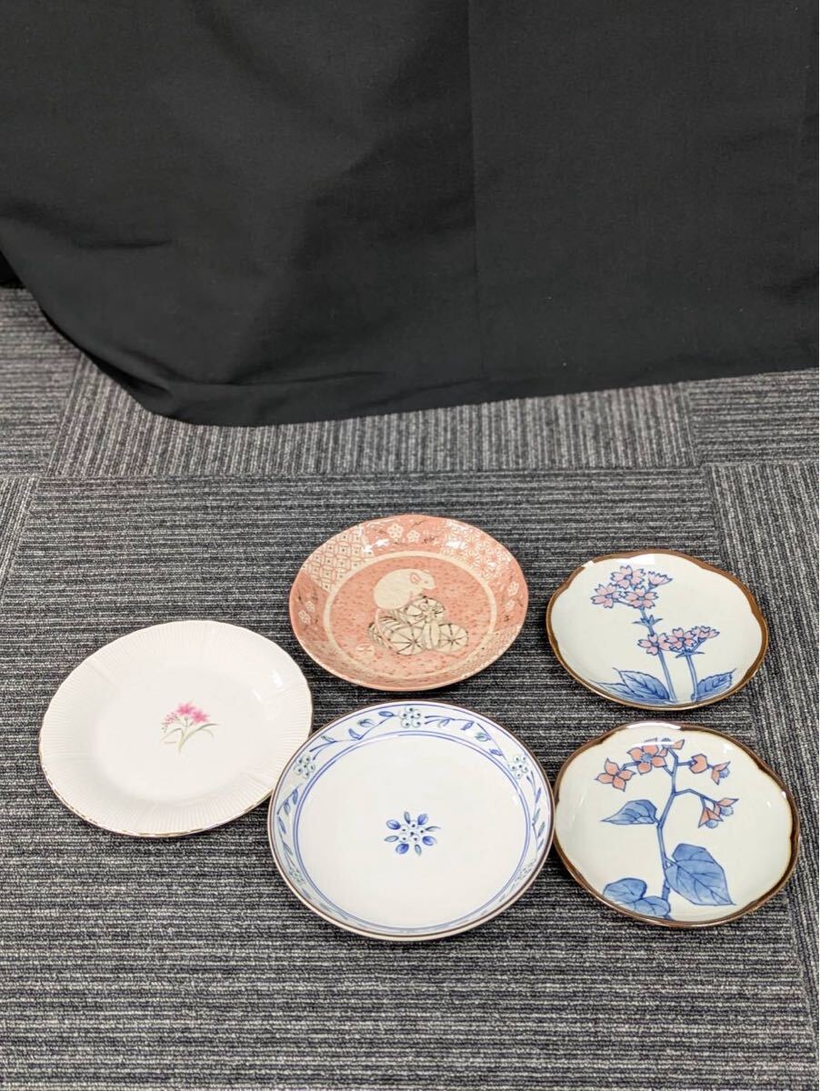 ② 春名 11月 No.87 TACHIKICHI たち吉 食器 まとめ 皿 プレート 花柄 俵 ねずみ 洋食器 和食器 汚れ欠けあり拍卖