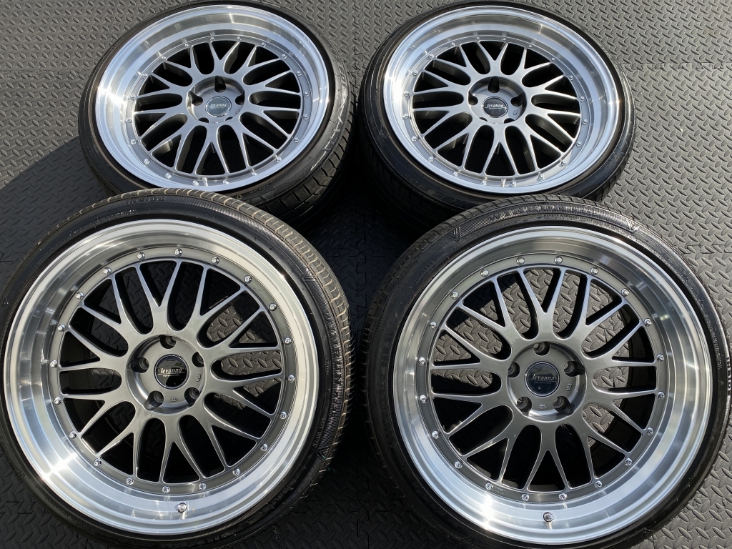 美品深リム段リム 9.5J アルファード ヴェルファイア ハリアー エスティマ クラウン マジェスタ エルグランド スカイライン フーガ BBS LM拍卖