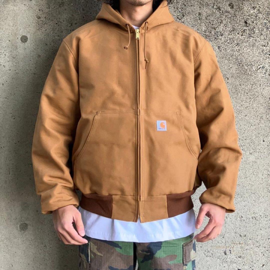 Carhartt/カーハート/USA製/THERMAL LINED ACTIVE JACKET/サーマルラインド アクティブジャケット/J131/ダック生地/フーデッドジャケット拍卖