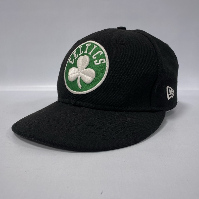 NEW ERA×NBA/ニューエラ/59FIFTY/BOSTON CELTICS/ボストンセルティックス/6PNAEL CAP/ロゴ刺繍キャップ/帽子/ブラック拍卖