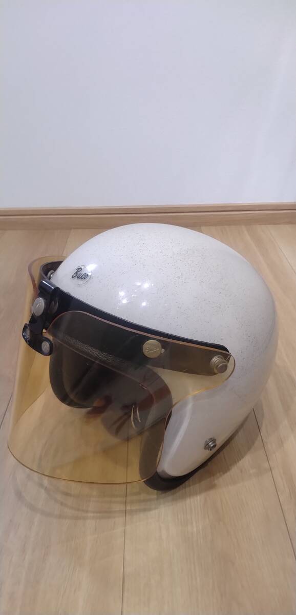 BUCO INTERNATIONAL ブコ インターナショナル ビンテージヘルメット ジェットヘル ホワイトラメ レア 希少拍卖