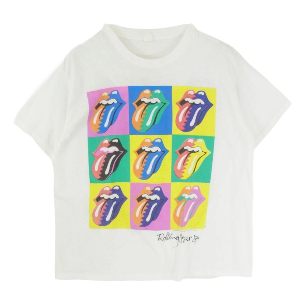 ヴィンテージ VINTAGE 90s The Rolling Stones ローリング・ストーンズ 1989 NORTH AMERICAN TOUR ノースアメリカンツアー Tシャツ【中古】拍卖