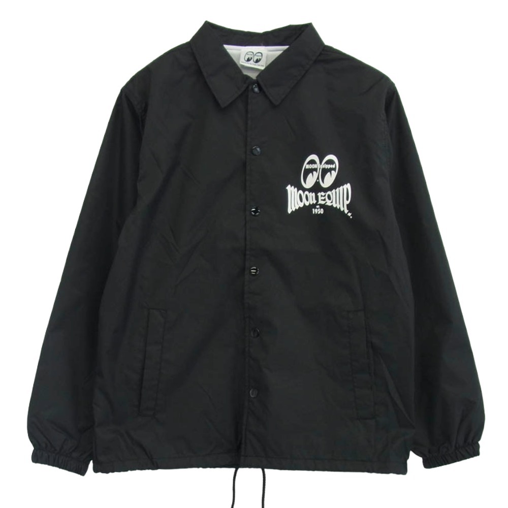 ムーンアイズ MOONEYES MQW043 MOON Equipped Iron Cross コーチ ジャケット ブラック系 M【極上美品】【中古】拍卖