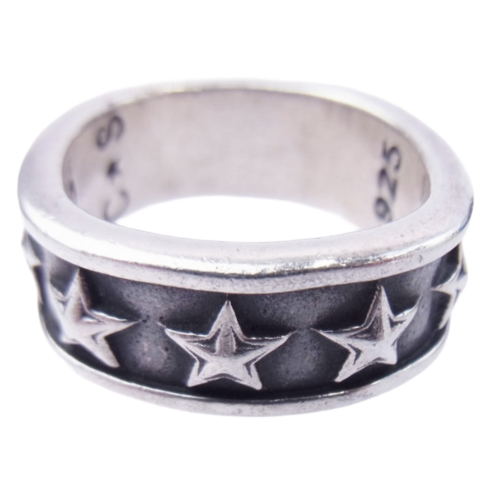 Cody Sanderson コディサンダーソン Hollow Star Ring ホロ― スター リング シルバー系 XXL 21号【中古】拍卖