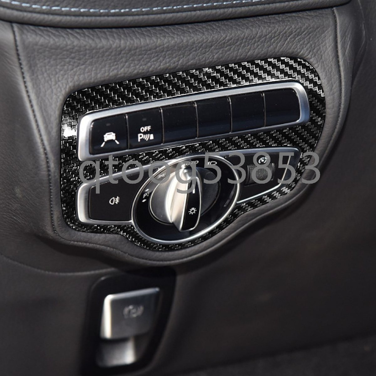 新入荷 カーボン製ベンツ Gクラス W463A W464 G500 G63 G350D ヘッドライトスイッチカバー新入荷 カーボン製ベンツ Gクラス W463A W46拍卖