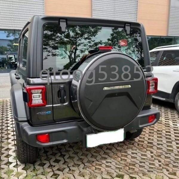 18-24年式 JEEP JL ラングラー用 スペアタイヤカバー ステンレスリング付 245/255/275サイズ選択可拍卖