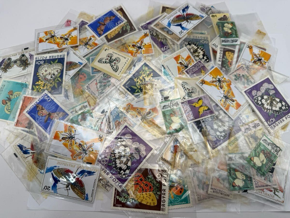 【 海外切手 記念切手 昆虫切手 バラ まとめ 】拍卖