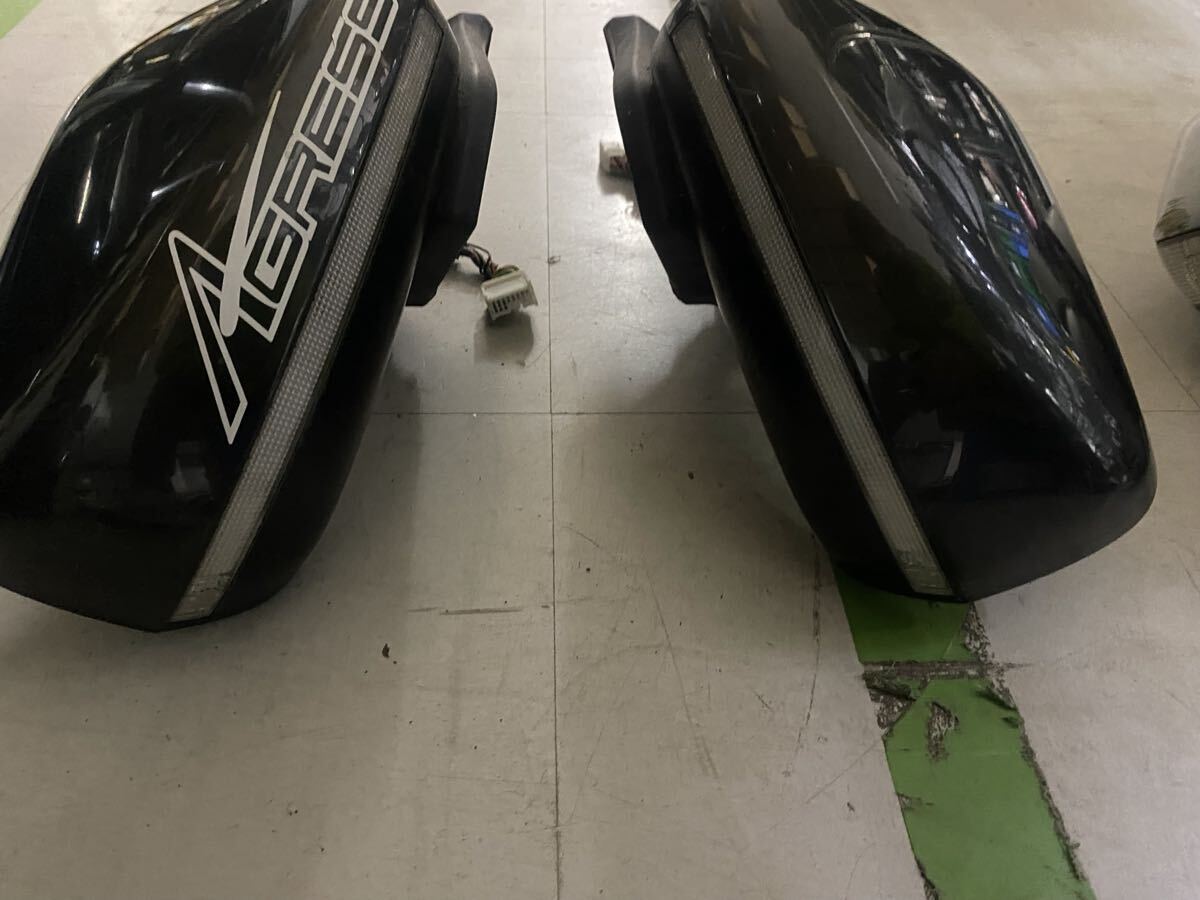 S11 中古品 ホンダCR-Zアルファ ZF2 純正サイドミラー ドアミラー左右セット 灰色拍卖