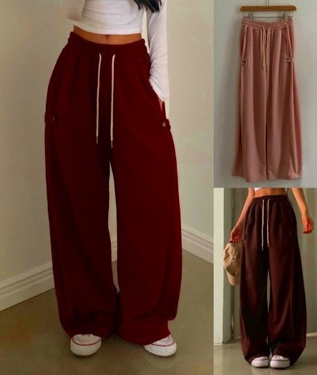 パンツ 切り替え 体型カバー 着痩せ カジュアル S ピンク拍卖