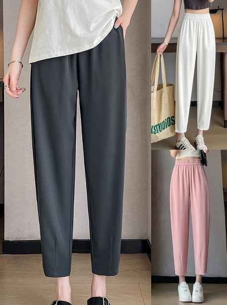 全5色 スラックス ビジネス 薄手 切り替え 体型カバー 着痩せ 【大きいサイズあり】 2XL ブラック拍卖