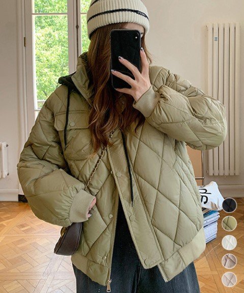 ジャケット アウター 羽織 コート 厚手 防寒 ブルゾン キルティング シンプル カジュアル 暖かい レディース ワンサイズ ブラック拍卖